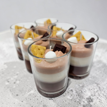 Load image into Gallery viewer, Single Dessert Shot Glass / Votive Candles - S'mores
