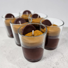 Load image into Gallery viewer, Single Dessert Shot Glass / Votive Candles - Peanut Butter Cup
