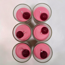 Load image into Gallery viewer, Single Dessert Shot Glass / Votive Candles - Cherry Pie
