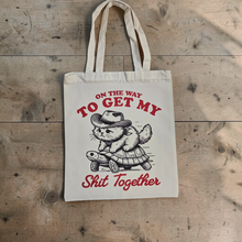Load image into Gallery viewer, Canvas Tote Bag - On the Way to Get My Shit Together
