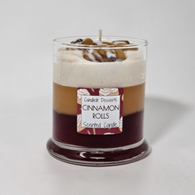 Load image into Gallery viewer, Cinnamon Bun Roll Scented Candle – 3-Layer Dessert Candle (9 oz)

