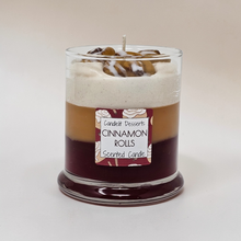 Load image into Gallery viewer, Cinnamon Bun Roll Scented Candle – 3-Layer Dessert Candle (9 oz)
