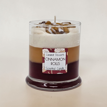 Load image into Gallery viewer, Cinnamon Bun Roll Scented Candle – 3-Layer Dessert Candle (9 oz)
