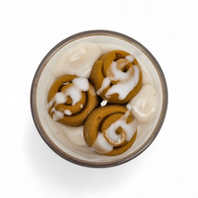 Load image into Gallery viewer, Single Dessert Shot Glass / Votive Candles - Cinnamon Bun/Roll 2.75 oz
