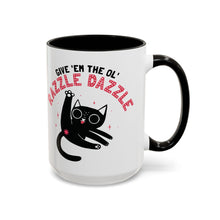 Load image into Gallery viewer, 15 oz Extra Large Coffee Mug - Cat Give Them the Ol' Razzle Dazzle
