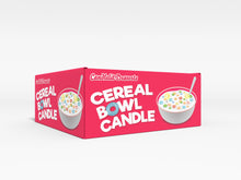 Load image into Gallery viewer, Fruity Rings Cereal Bowl Scented Candle – 10 oz, 3 Wicks, Handmade in the USA
