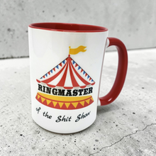 Load image into Gallery viewer, 15 oz Extra Large Coffee Mug - Ringmaster of the Shit Show
