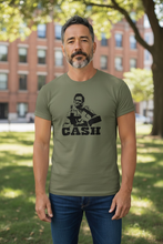 Load image into Gallery viewer, Adult Tee - Johnny Cash Flipping a Bird
