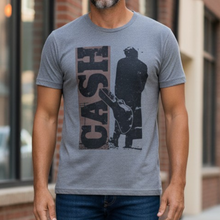 Load image into Gallery viewer, Adult Tee - Johnny Cash with Guitar - Man in Black
