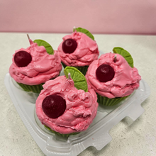 Load image into Gallery viewer, 4 Pack Scented Cupcake Candles - Cherry Limeade
