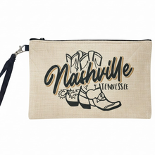 Load image into Gallery viewer, Linen Makeup Bag - Nashville Boots
