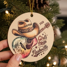 Load image into Gallery viewer, Double Sided Wooden Ornnament - Nashville Girls Trip
