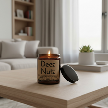Load image into Gallery viewer, Funny Saying Scented Candle Jar - Deez Nutz
