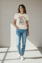 Load image into Gallery viewer, **On the Way to Get My Shit Together Cat Riding Turtle Graphic Tee – Natural Unisex Shirt (S–2XL)**
