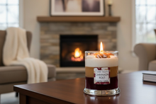 Load image into Gallery viewer, Cinnamon Bun Roll Scented Candle – 3-Layer Dessert Candle (9 oz)

