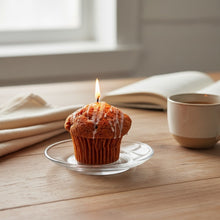 Load image into Gallery viewer, Pumpkin Muffin Candle – Realistic Dessert Candle – Blueberry Scented Candle – Bakery Candle Gift (Copy)
