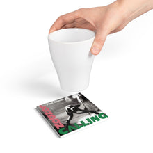 Load image into Gallery viewer, London Calling Inspired Ceramic Coaster, Punk Rock Album Art Coaster, Vintage Rock Decor, Music Lover Gift, Glossy Tile Coaster with Cork Back
