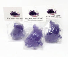 Load image into Gallery viewer, Crystal Shaped Soap - Vegan, Glycerin Base  - Amethyst Crystal
