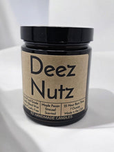 Load image into Gallery viewer, Funny Saying Scented Candle Jar - Deez Nutz
