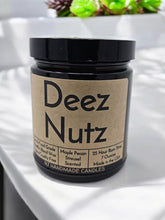 Load image into Gallery viewer, Funny Saying Scented Candle Jar - Deez Nutz
