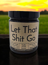 Load image into Gallery viewer, Funny Saying Scented Candle Jar - Let That Shit Go
