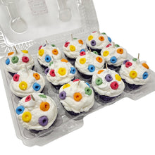 Load image into Gallery viewer, 12 Pack - Fruity Rings Cereal Style Cupcake Candles
