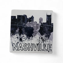 Load image into Gallery viewer, Ceramic Coaster  - Nashville B&amp;W Paint
