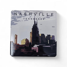 Load image into Gallery viewer, Ceramic Coaster  - Nashville Skyline Abstract

