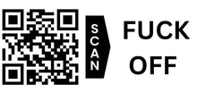 Load image into Gallery viewer, Funny QR Code Mug – Secret Message “Fuck Off” – Hidden Message Coffee Mug, 15 oz Ceramic, Double-Sided Print
