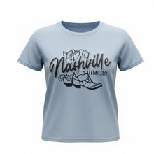 Load image into Gallery viewer, Adult Tee - Nashville Boots Crop Top
