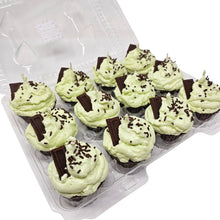 Load image into Gallery viewer, 12 Pack - Scented Chocolate Mint Patty Cupcake Candles
