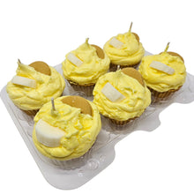 Load image into Gallery viewer, 6 Pack - Scented Banana Pudding Cupcake Candles

