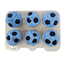 Load image into Gallery viewer, 6 Pack - Scented Blueberry Cupcake Candles
