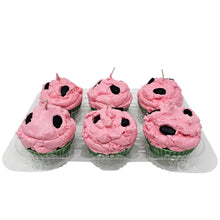 Load image into Gallery viewer, 6 Pack - Scented Watermelon Cupcake Candles
