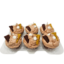 Load image into Gallery viewer, 6 Pack - Scented S'mores Cupcake Candles
