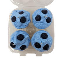 Load image into Gallery viewer, 4 Pack - Scented Blueberry Cupcake Candles
