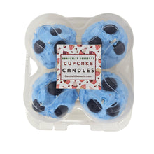 Load image into Gallery viewer, 4 Pack - Scented Blueberry Cupcake Candles
