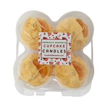 Load image into Gallery viewer, 4 Pack - Scented Orange Creamsicle Cupcake Candles
