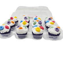 Load image into Gallery viewer, One Dozen Mini Cupcake Wax Melts - Fruity Ring Style Cereal
