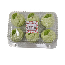 Load image into Gallery viewer, 6 Pack - Scented Key Lime Pie Cupcake Candles
