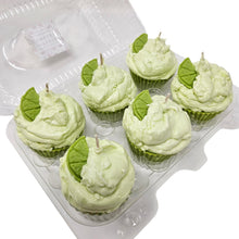 Load image into Gallery viewer, 6 Pack - Scented Key Lime Pie Cupcake Candles
