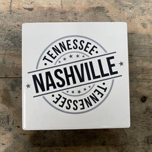 Load image into Gallery viewer, Ceramic Coaster - Nashville Stamp
