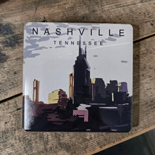 Load image into Gallery viewer, Ceramic Coaster  - Nashville Skyline Abstract
