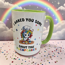 Load image into Gallery viewer, 15 oz Extra Large Coffee Mug - Baked You Some Shut the Fucupcakes Unicorn
