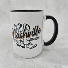Load image into Gallery viewer, 15 oz Extra Large Coffee Mug - Nashville Boots
