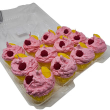Load image into Gallery viewer, 12 Pack - Scented Pink Raspberry Lemonade Cupcake Candles
