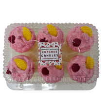 Load image into Gallery viewer, 6 Pack - Scented Pink Raspberry Lemonade Cupcake Candles
