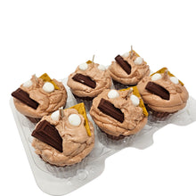 Load image into Gallery viewer, 6 Pack - Scented S'mores Cupcake Candles
