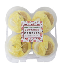Load image into Gallery viewer, 4 Pack - Scented Banana Pudding Cupcake Candles
