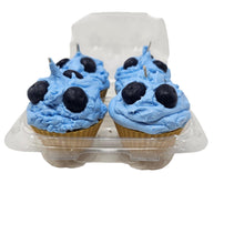 Load image into Gallery viewer, 4 Pack - Scented Blueberry Cupcake Candles
